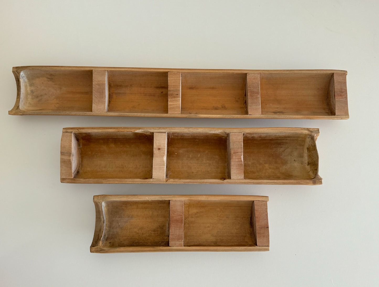 Bamboo Sorting Trays (set of 3)