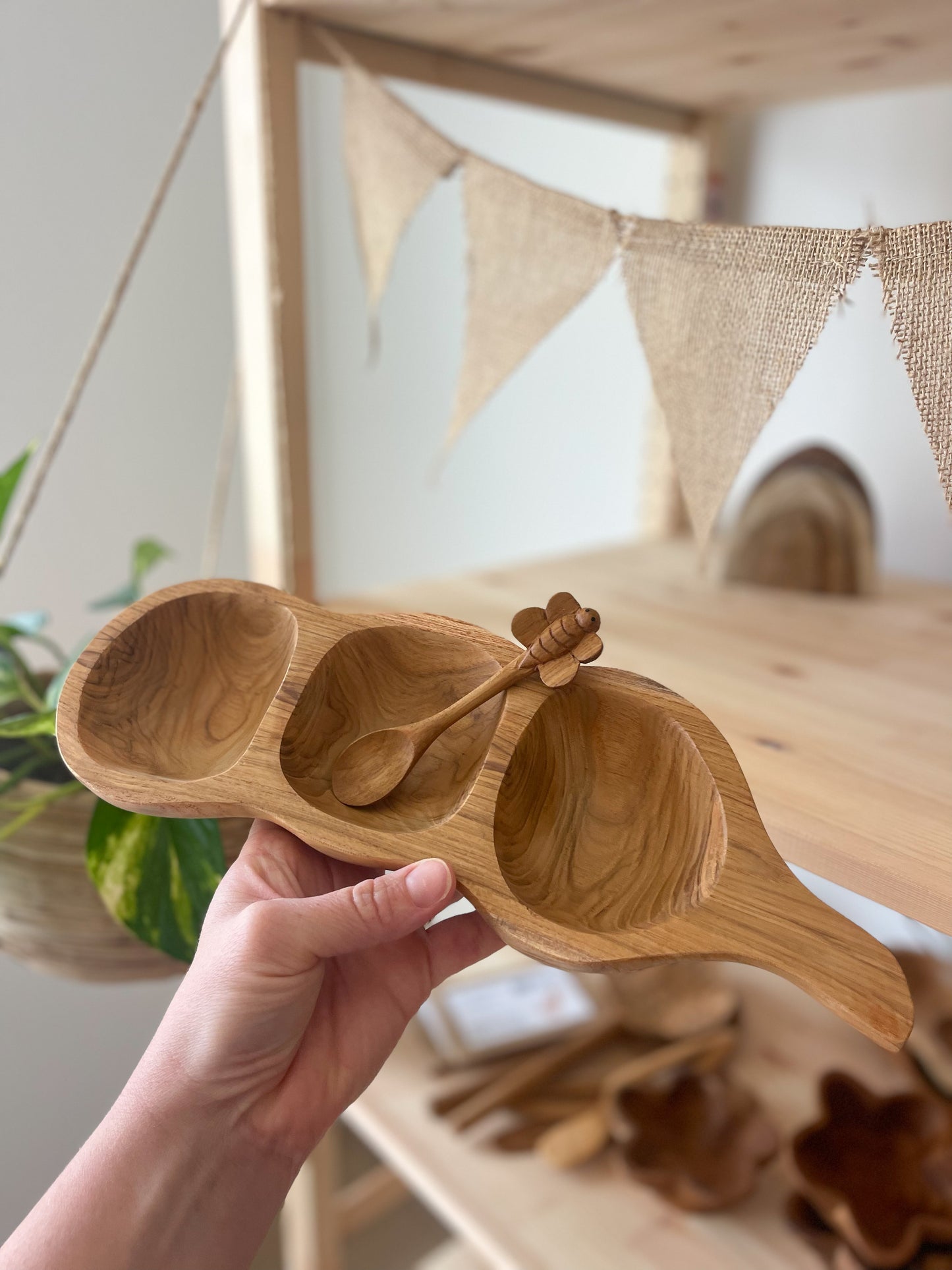 Wooden Butterfly Spoon