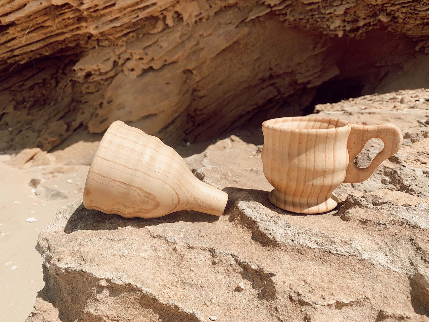 Wooden Funnel & Cup Set